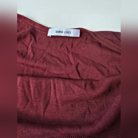 George Love Tie Dye Tank Dress Maroon Small - Picture 3 of 7